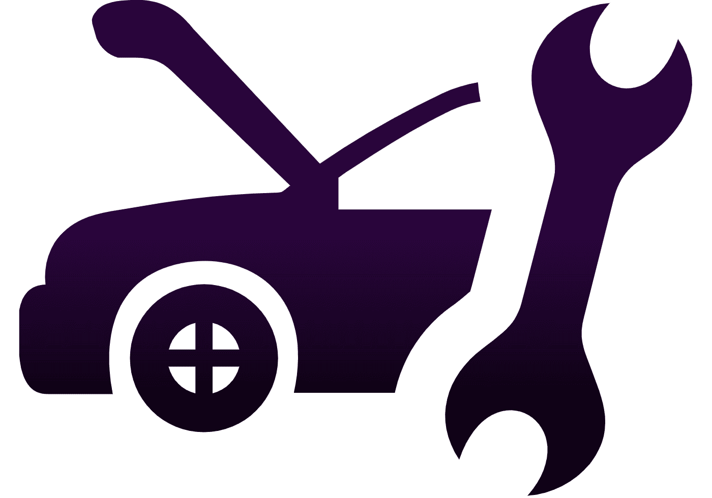 car bonnet open and wrench vector